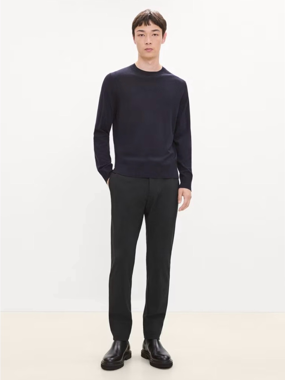 Theory Zaine Neoteric performance Men's Black Chinos